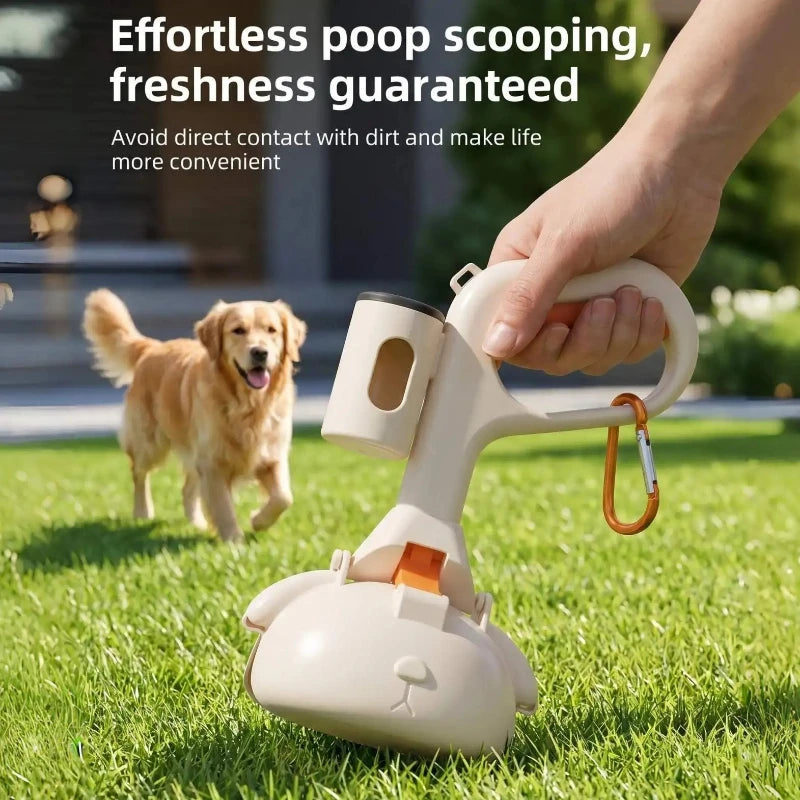 Portable Dog Pooper Scooper, Eco-Friendly Pet Waste Cleaner for Outdoor Walking, Dog Poop Pick-up Tool