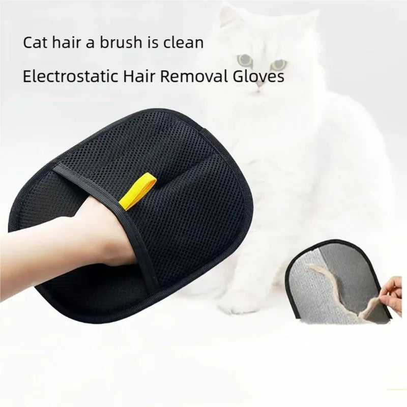 Reusable Washable Pet Hair Removal Gloves Portable Lint Dehairing Tool for Clothes Couch Dog Cat Grooming Pet Accessories