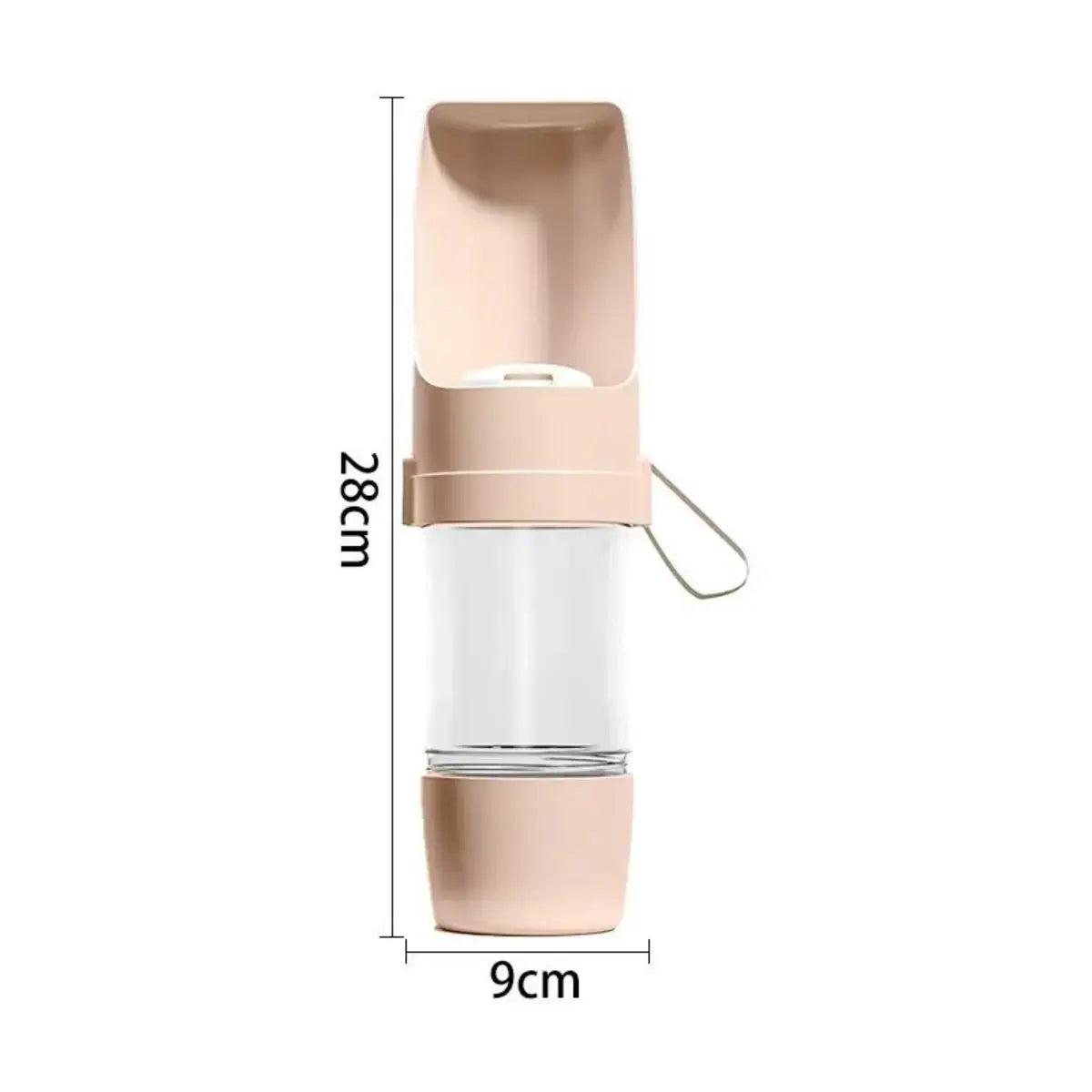 Portable Dog Cat Water Bottle with Storage Food and Water Container