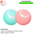 iLMH Smart Interactive Rolling Cat Ball Toy with Faux Tail and Mouse Sound