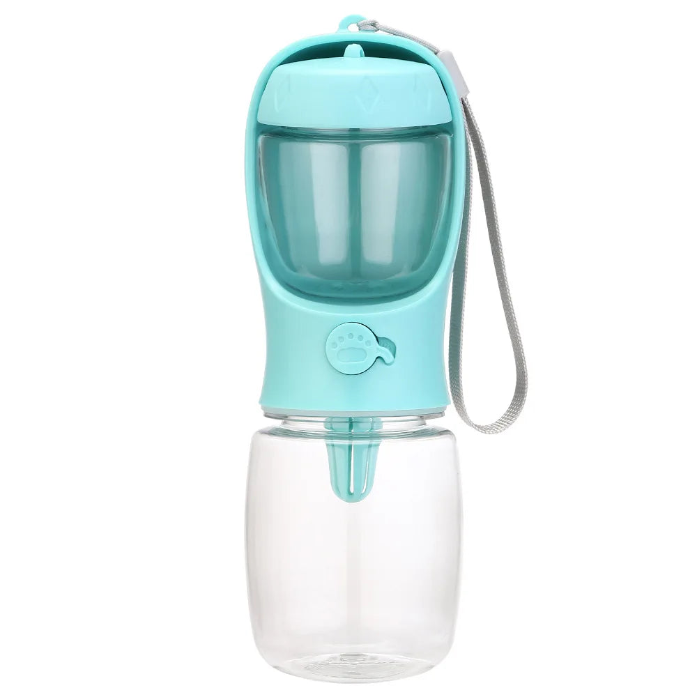 Pets Dog Water Bottle Portable Food Grade Material Dog Cat Travel Pet Water Cup Bottle with Food Dispenser Puppy Water Bottle