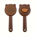 Cat Bath and Massage Brush - Self-Cleaning Pet Grooming Comb for Shedding,Gentle on Cats, Perfect for Bathing and De-Matting