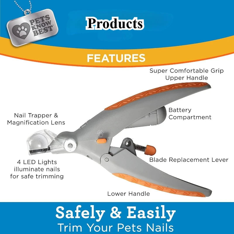 Dog Grooming Equipment Pet Nail Clipper & Trimmer for Dogs Cats - Safe Grinder Cutter Home Supplies Accessories