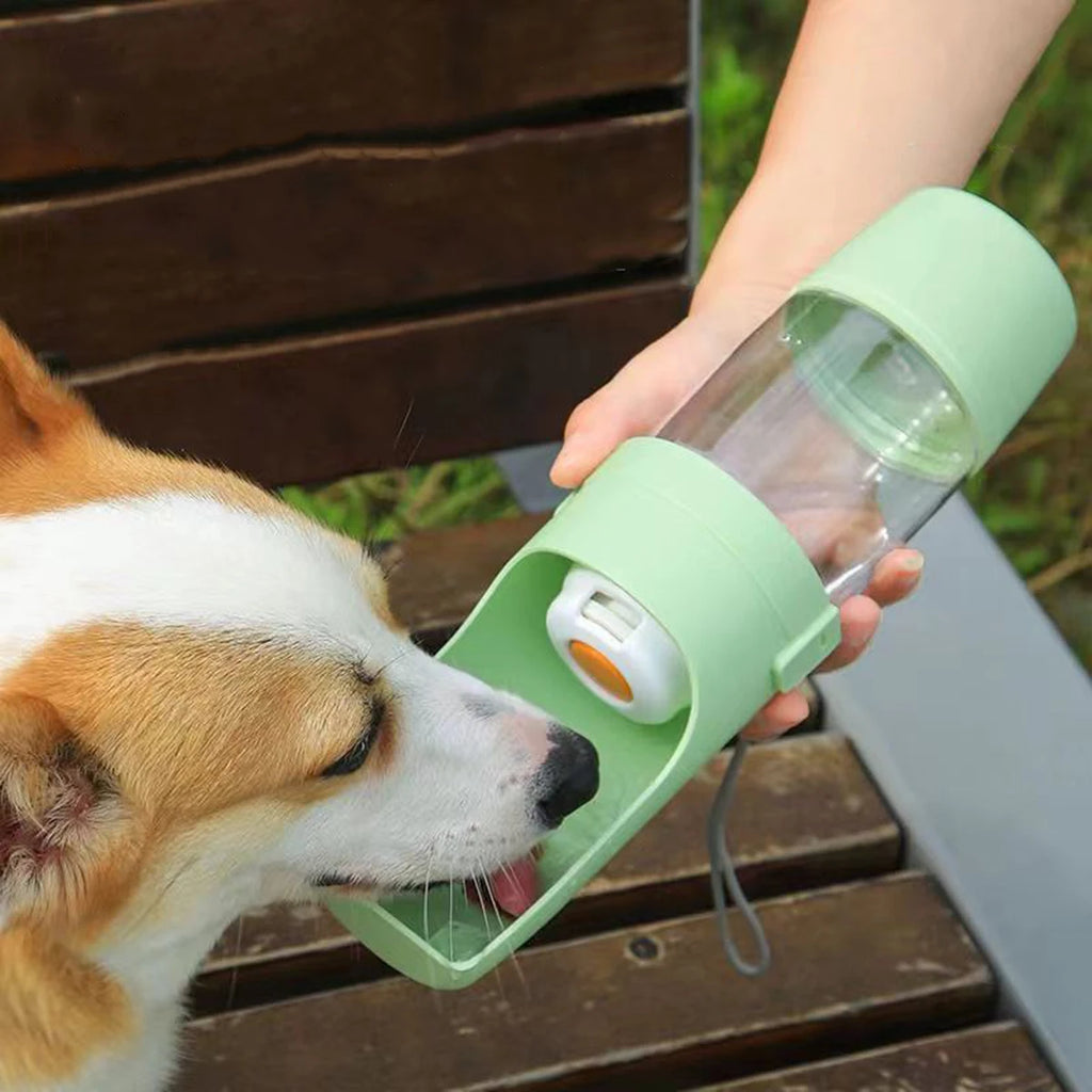 Portable Dog Cat Water Bottle with Storage Food and Water Container