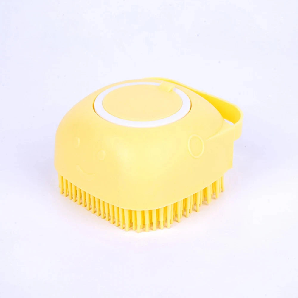 Soft Silicone Pet Bath Massage Brush and Grooming Glove
