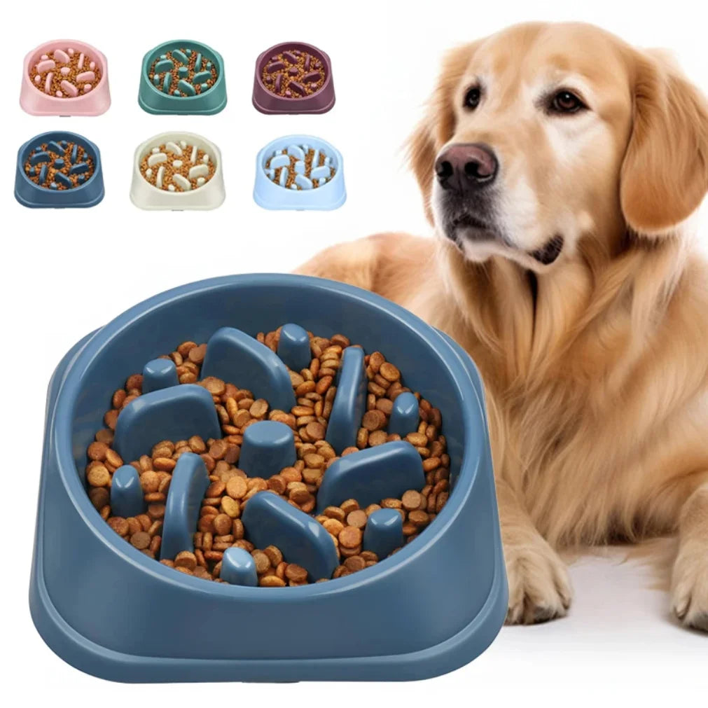 Slow Feeder Dog Bowl – Anti-Choke Puzzle Feeding Bowl