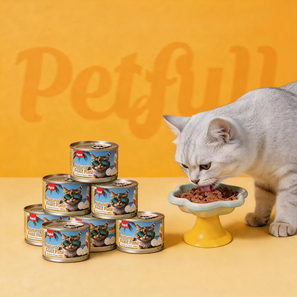Tuna Beef Salmon Chicken Flaver Cat Food Cans  for Cat and Dog
