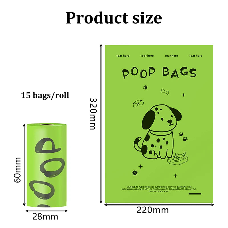 EPI Biodegradable Lavender Scented Leakproof Dog Poop Bags with Dispenser