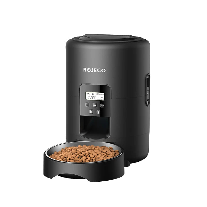 ROJECO 2L Automatic Pet Feeder with Button Control